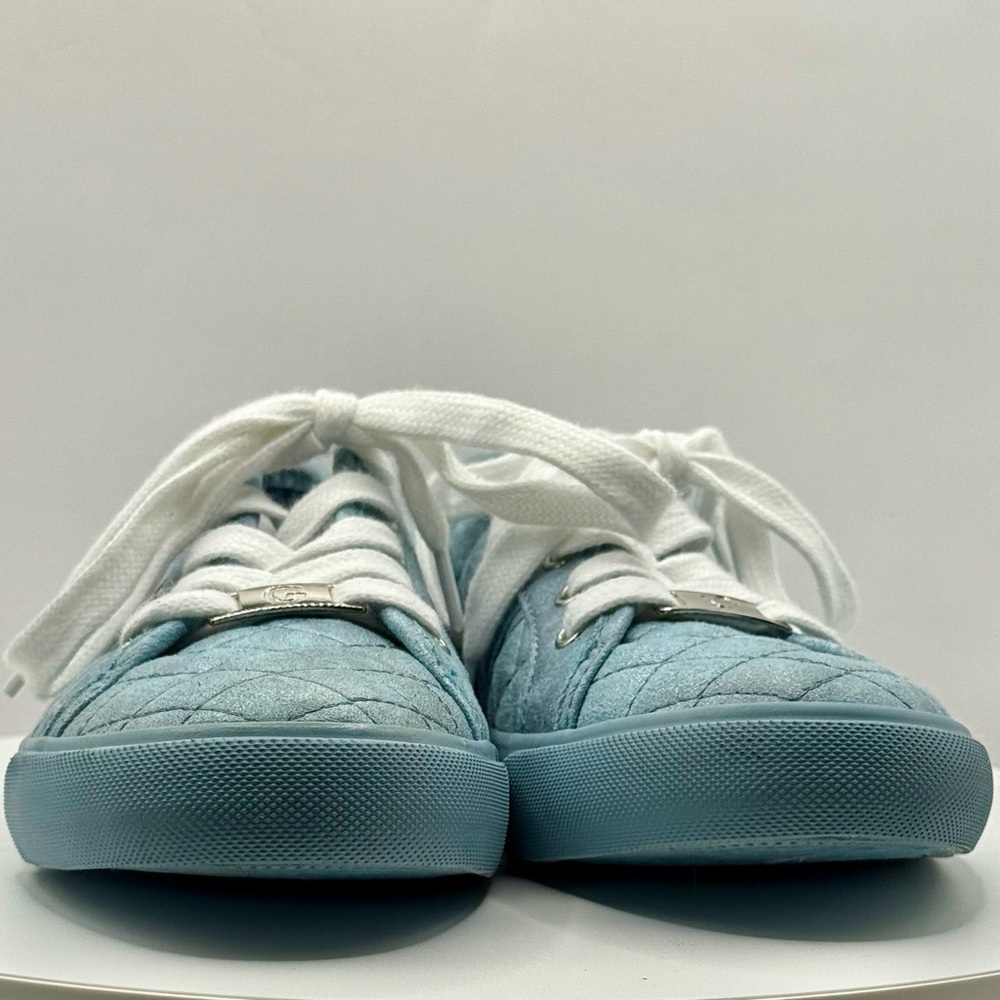 GBG‎ Los Angeles Women’s Quilted Sneakers Size 7.5 Blue Metallic Casual Shoes - Picture 8 of 10